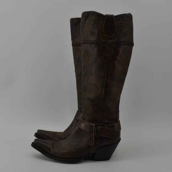 Corral Women's Sz 8.5 Whip Stitch Knee High Boots G1116 - Picture 12 of 15